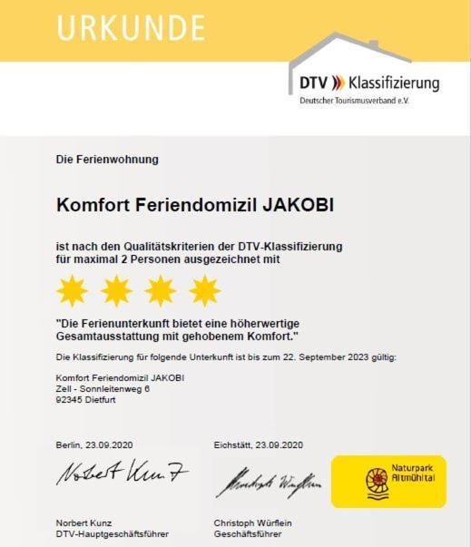 Komfort Feriendomizil JAKOBI Dietfurt an der Altmühl Exterior foto